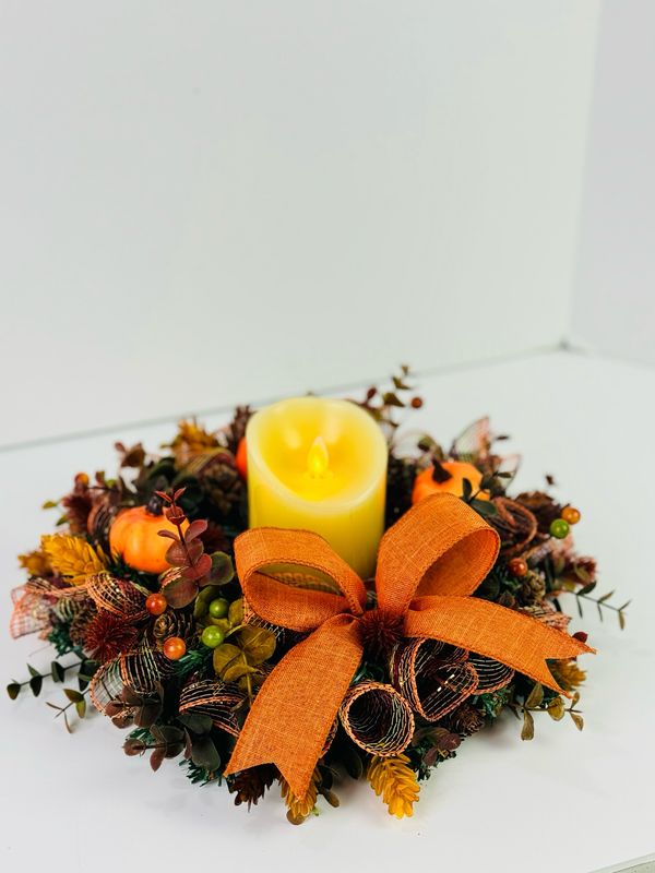 Fall Candle Centerpiece