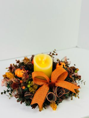 Fall Candle Centerpiece