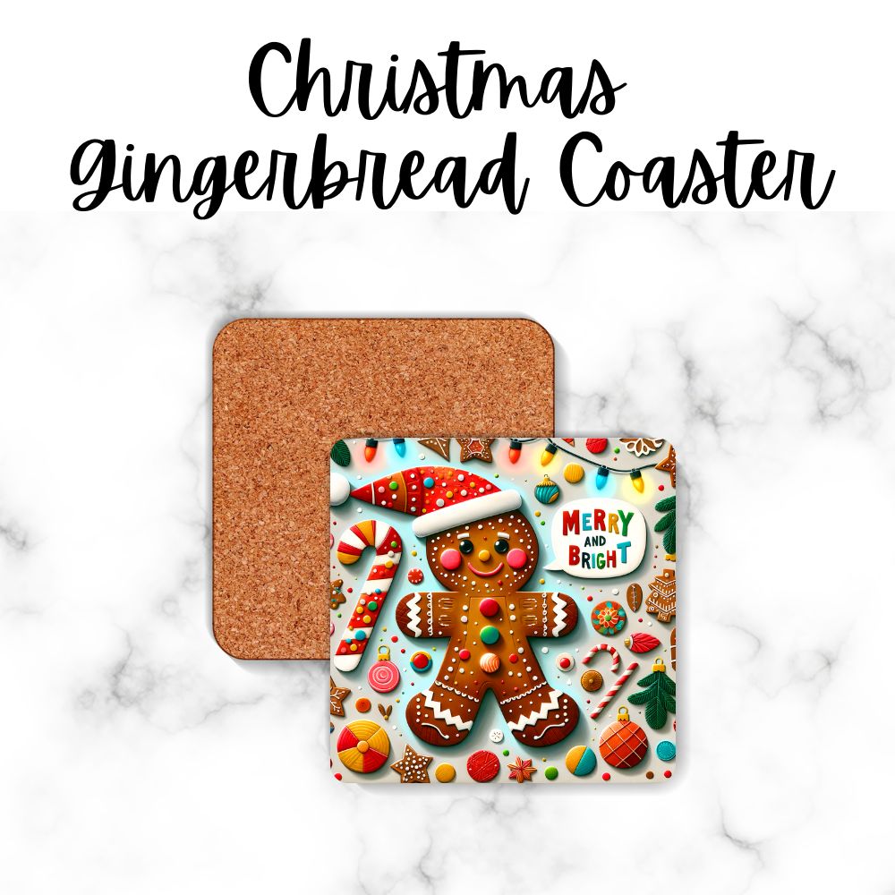 Gingerbread Ceramic Coaster