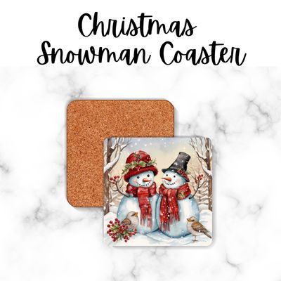 Snowman Ceramic Coaster