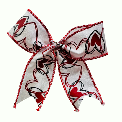 Mini Valentine Heart Bows