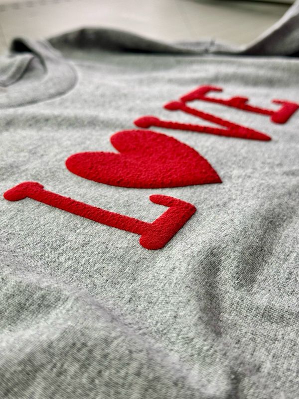 Love 3D Puff Long Sleeve Shirt