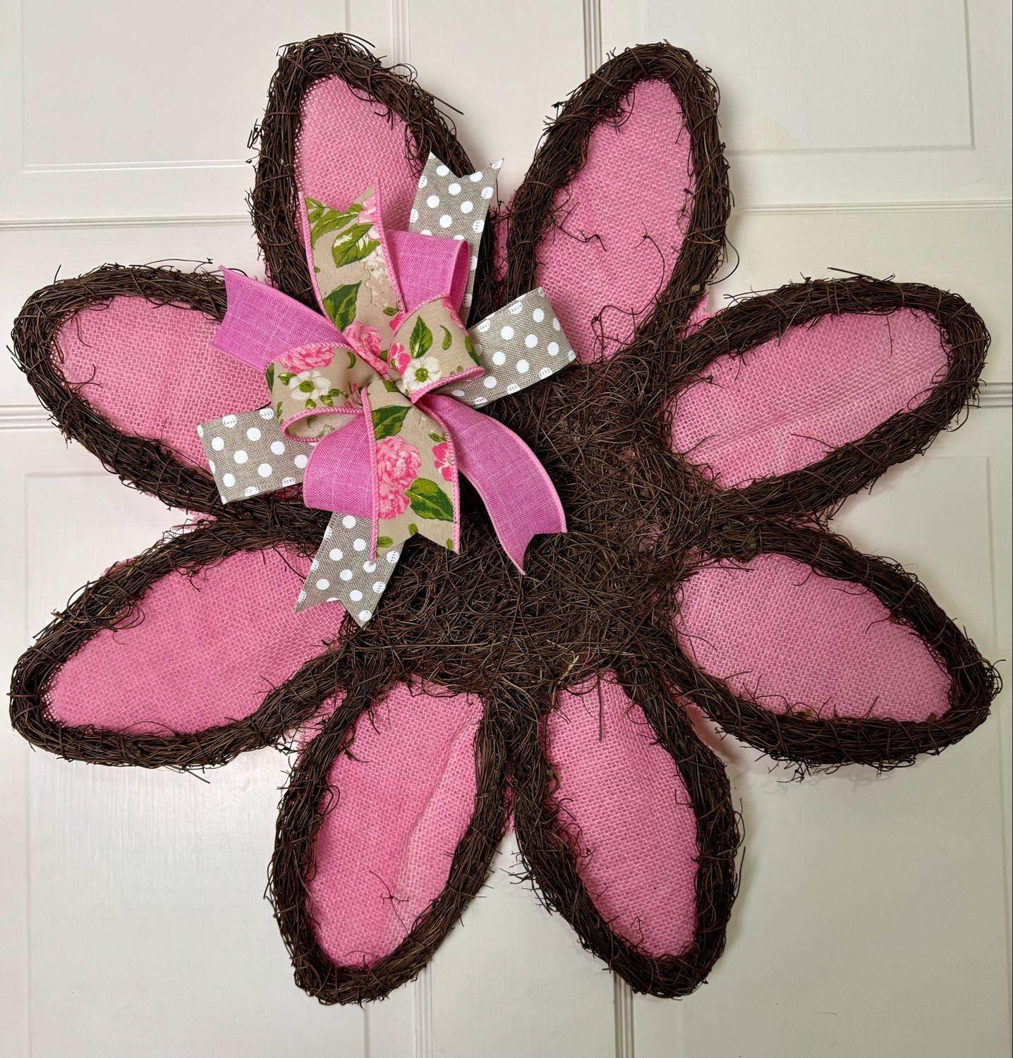 Sunflower Grapevine Doorhanger