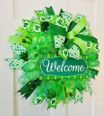 St. Patrick’s Day Welcome Wreath