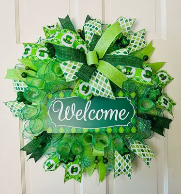 St. Patrick’s Day Welcome Wreath