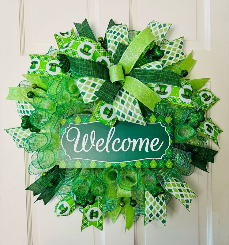 St. Patrick’s Day Welcome Wreath