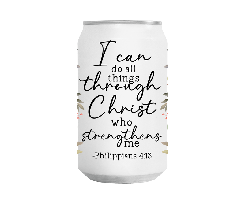 Bible Verse Glass Tumbler