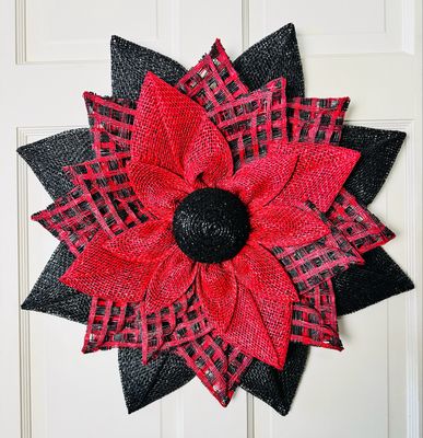 Ladybug Flower Wreath