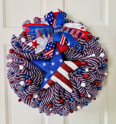 Patriotic Star Wreath