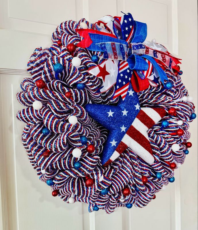 Patriotic Star Wreath