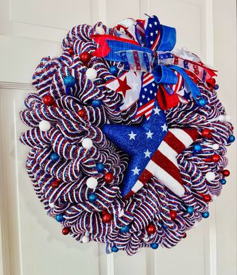 Patriotic Star Wreath