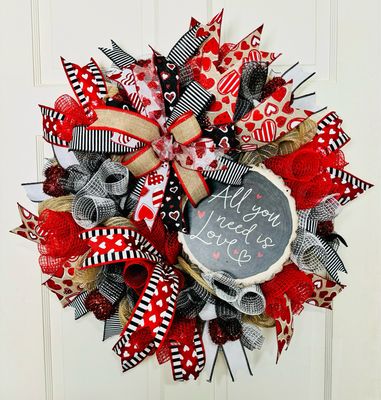 All You Need Is Love Valentine’s Day Wreath