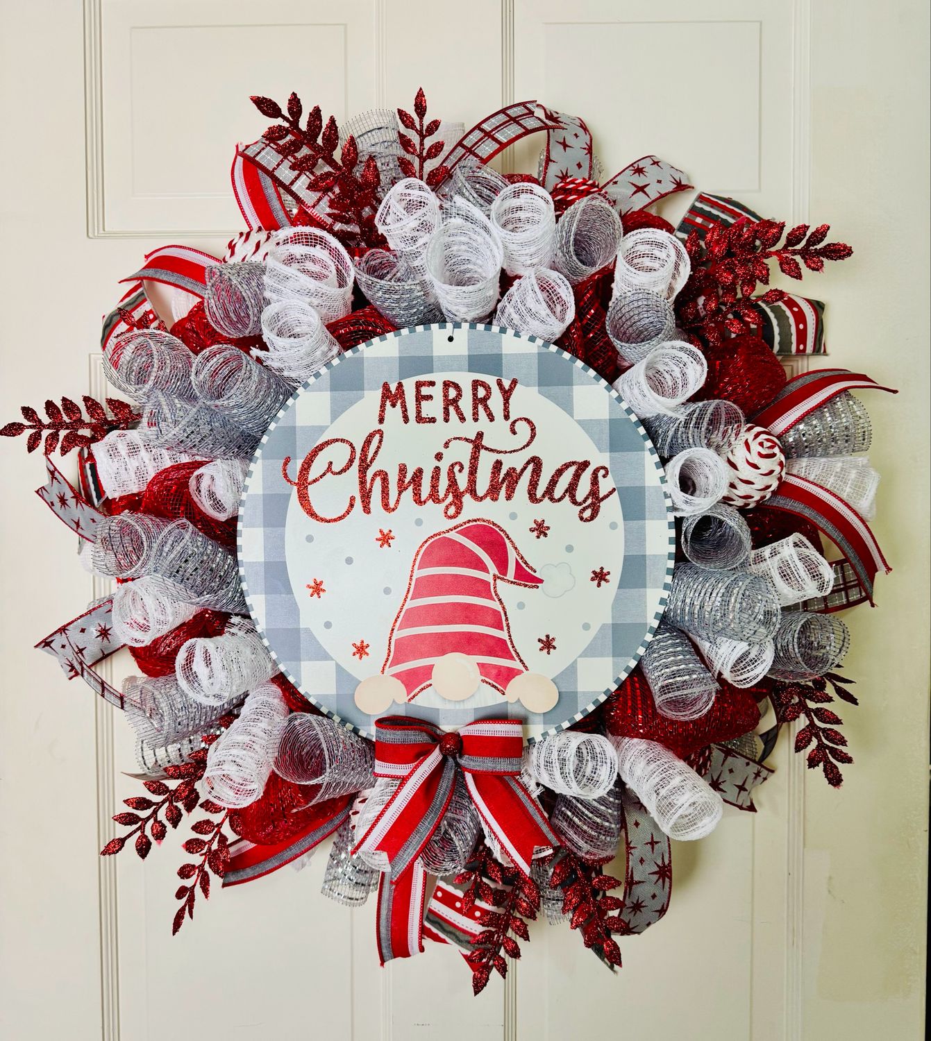 Merry Christmas Gnome Wreath