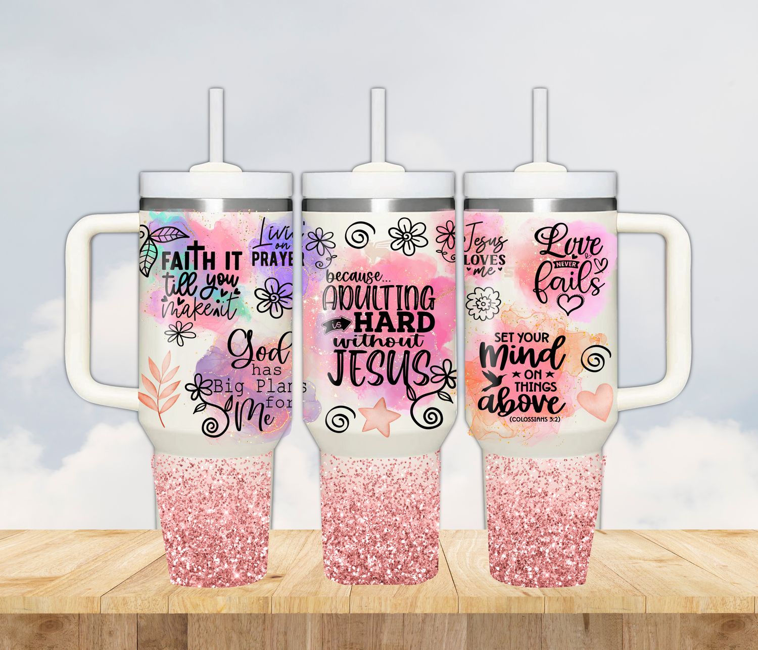 Inspirational 40 oz Travel Tumbler