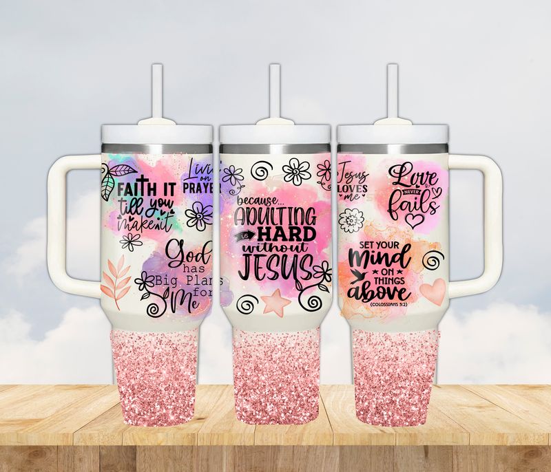 Inspirational 40oz Travel Tumbler