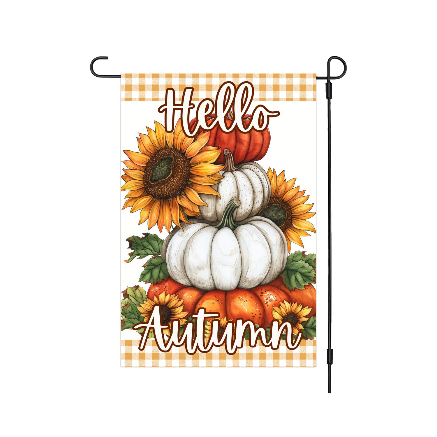 Hello Autumn Garden Flag