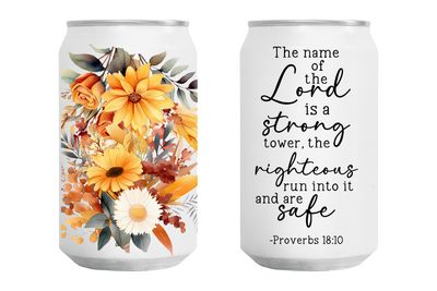The Lord is a Strong Tower Glass Tumbler