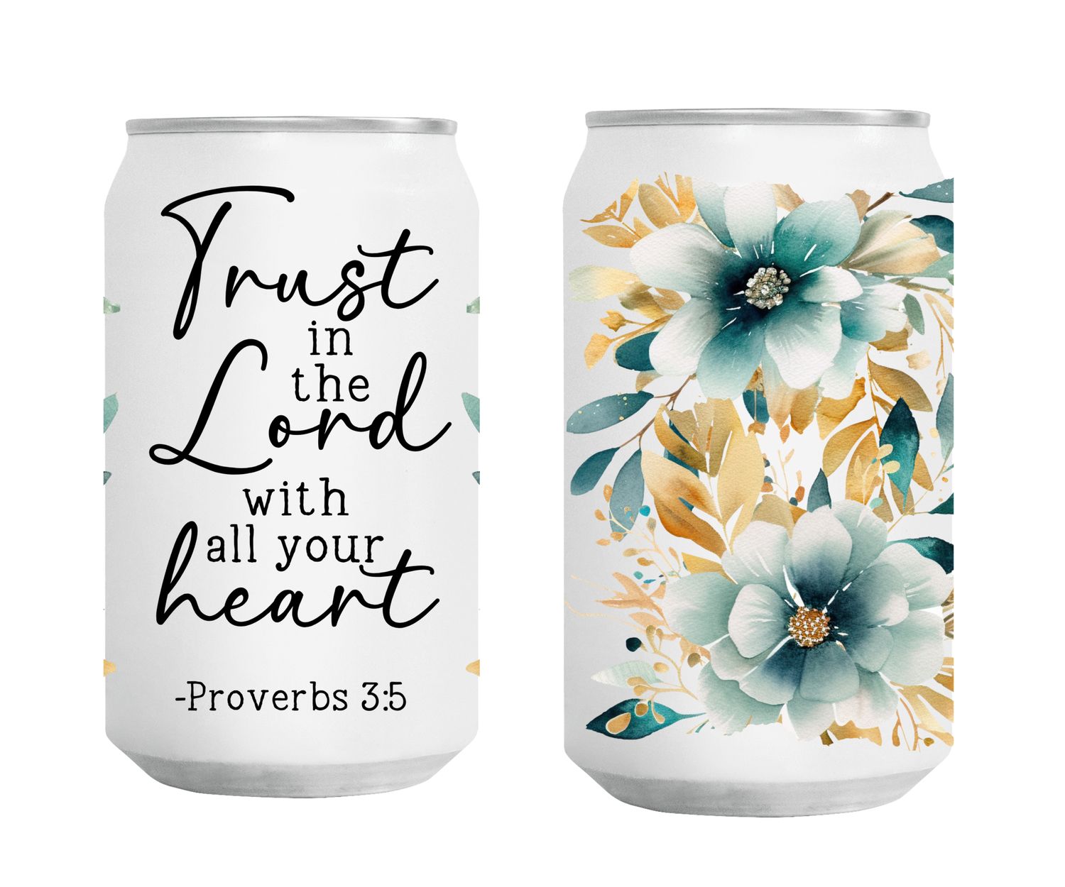 Trust in the Lord Inspirational Glass Tumbler
