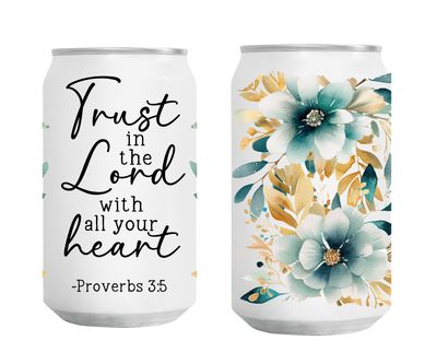Trust in the Lord Inspirational Glass Tumbler
