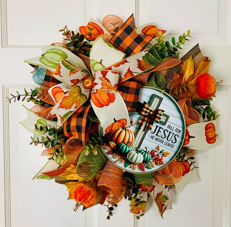 Fall for Jesus Wreath