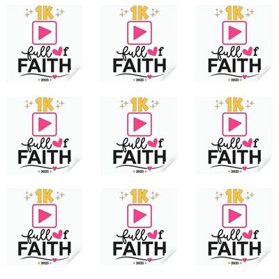 1K &amp; Full of Faith Sticker Pack | Limited Edition 2025 Milestone