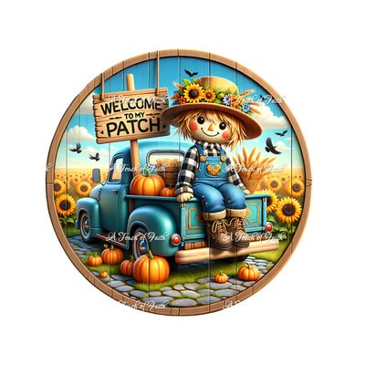 Scarecrow Patch Wreath Signs