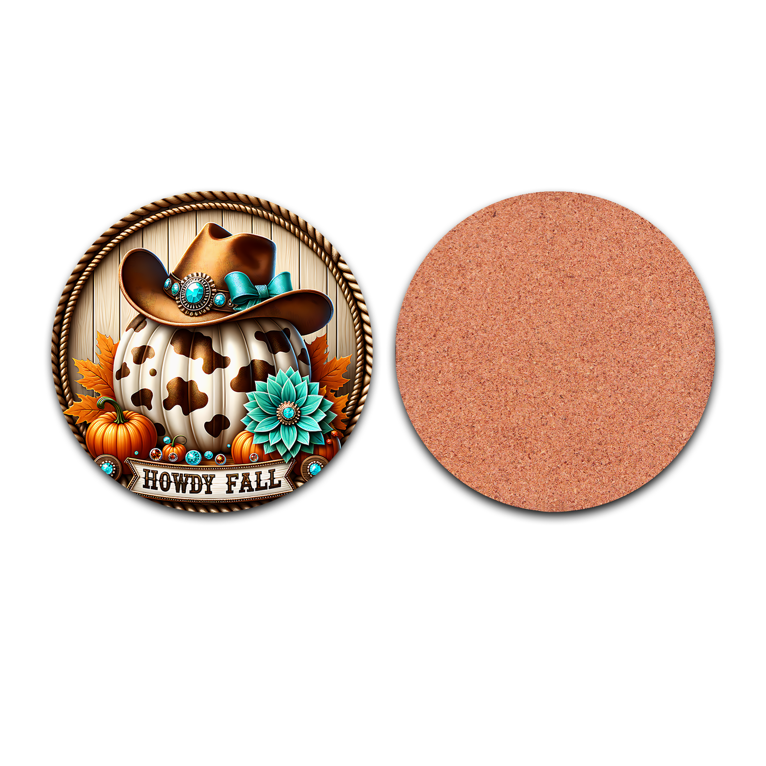 Howdy Fall Ceramic Coaster