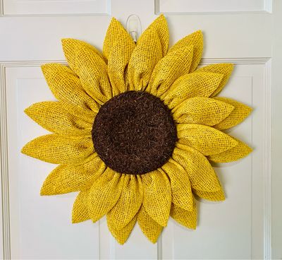 Yellow Sunflower Wreath