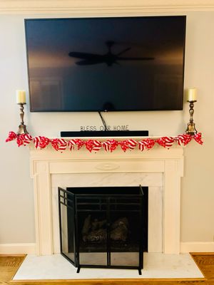 Peppermint Bliss Christmas Bow Garland