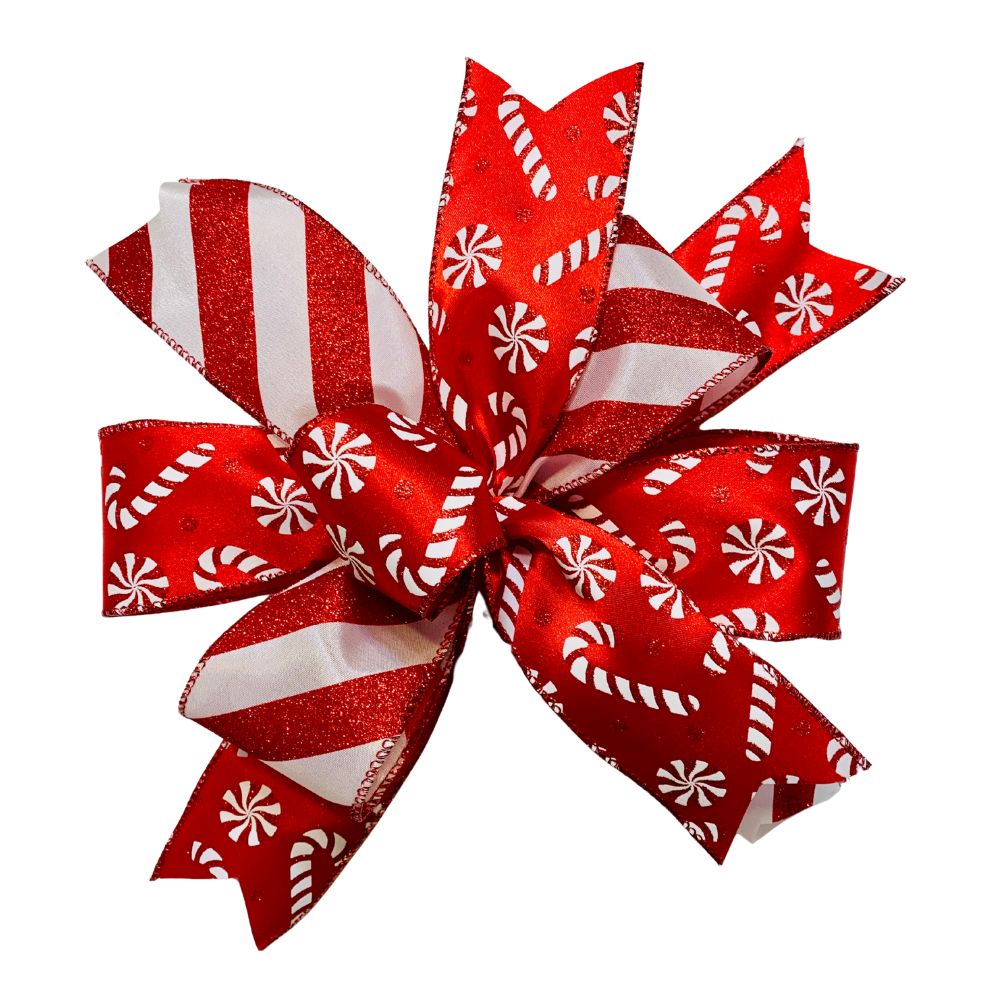 Peppermint Bliss Christmas Bow