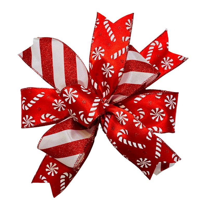 Peppermint Bliss Christmas Bow