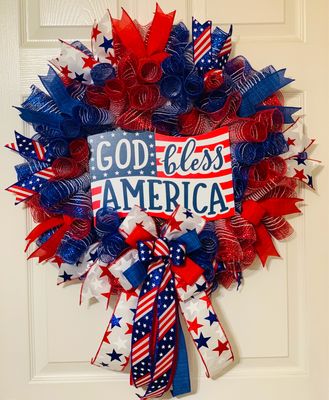 God Bless America Patriotic Wreath Kit