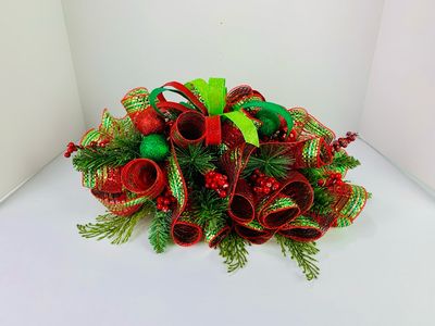 Christmas Evergreen Centerpiece