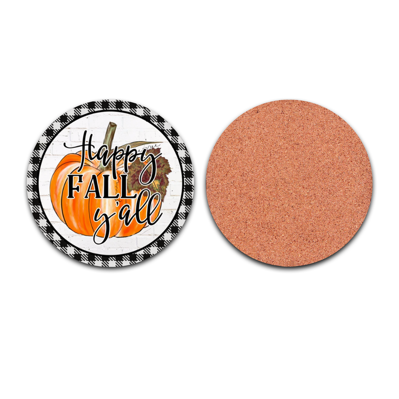 Happy Fall Y’all Coasters