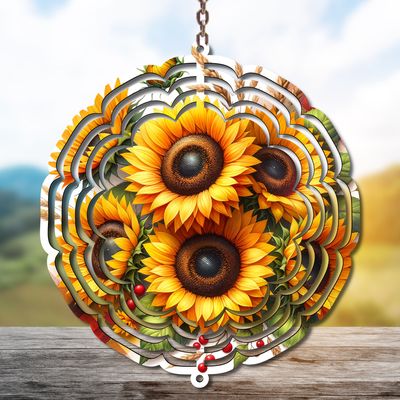 Sunflower Wind Spinner
