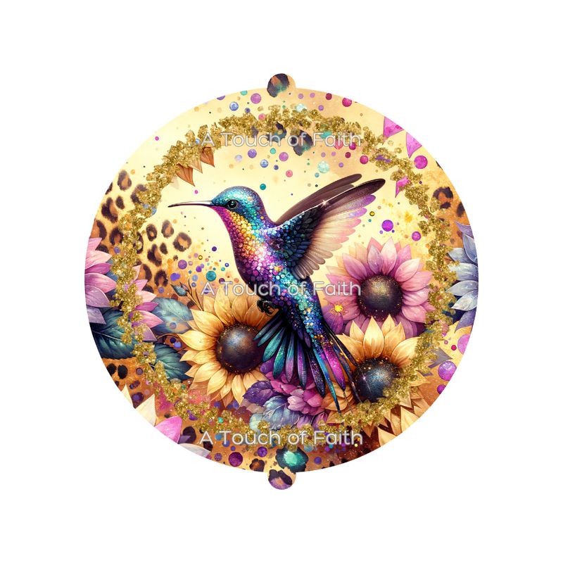 Hummingbird Wreath Sign