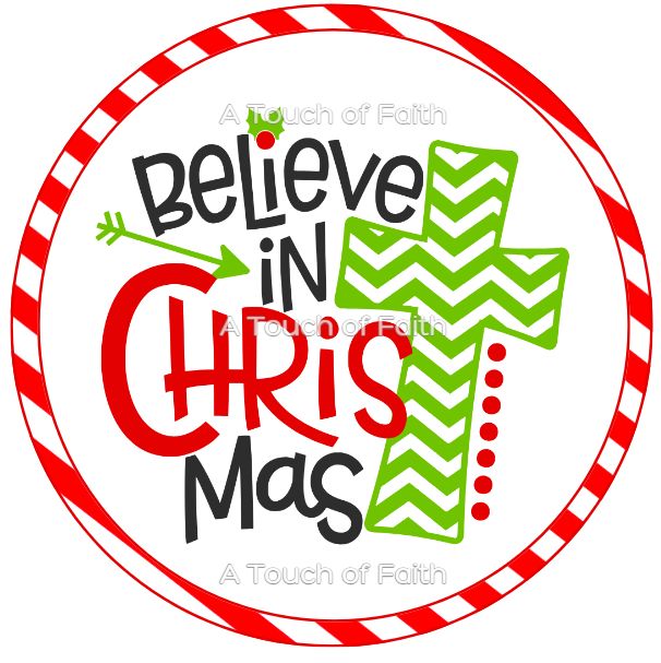 Believe in Christmas Wreath Sign