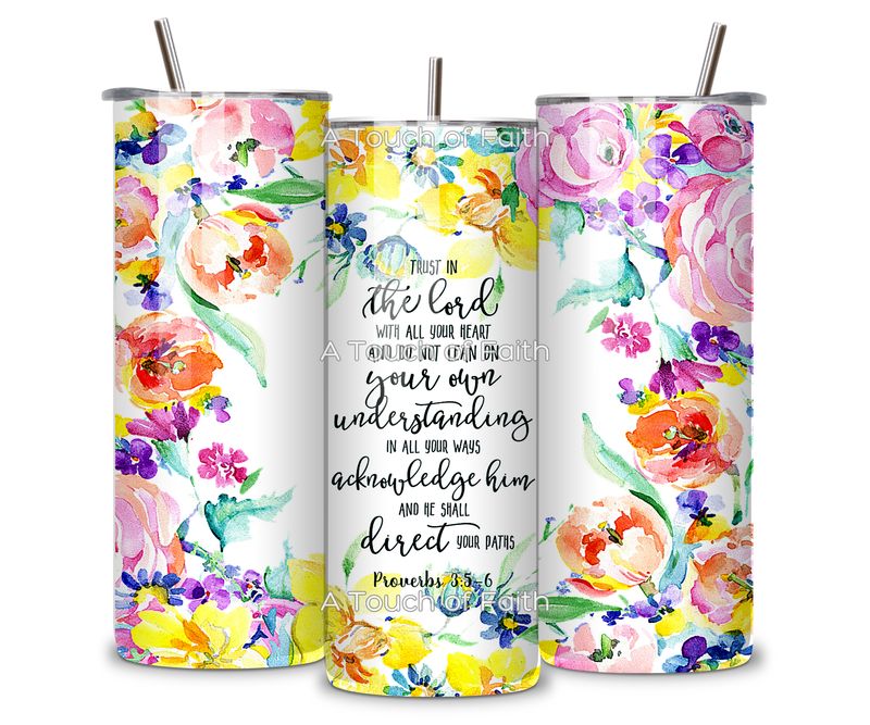 Trust in the Lord Inspirational Tumbler