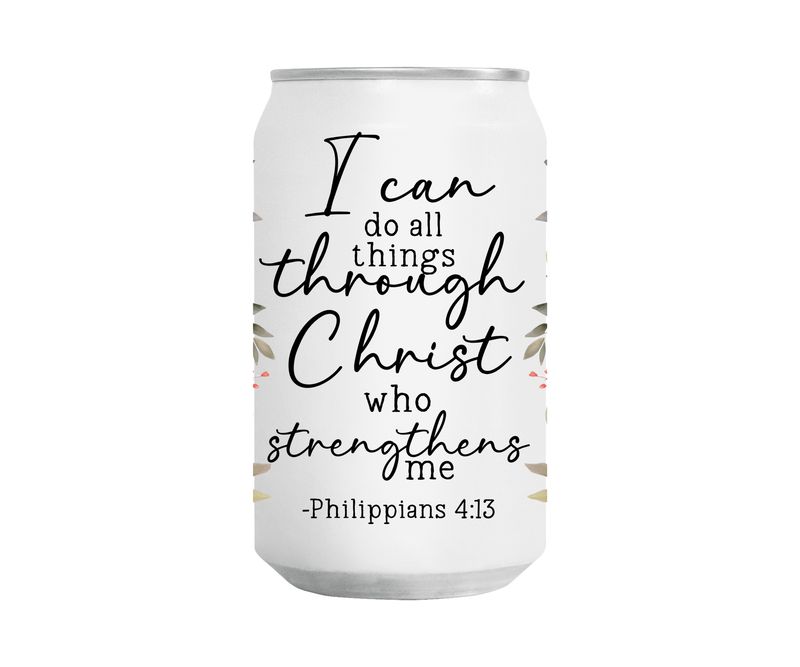 I Can Do All Things Inspirational Glass Tumbler