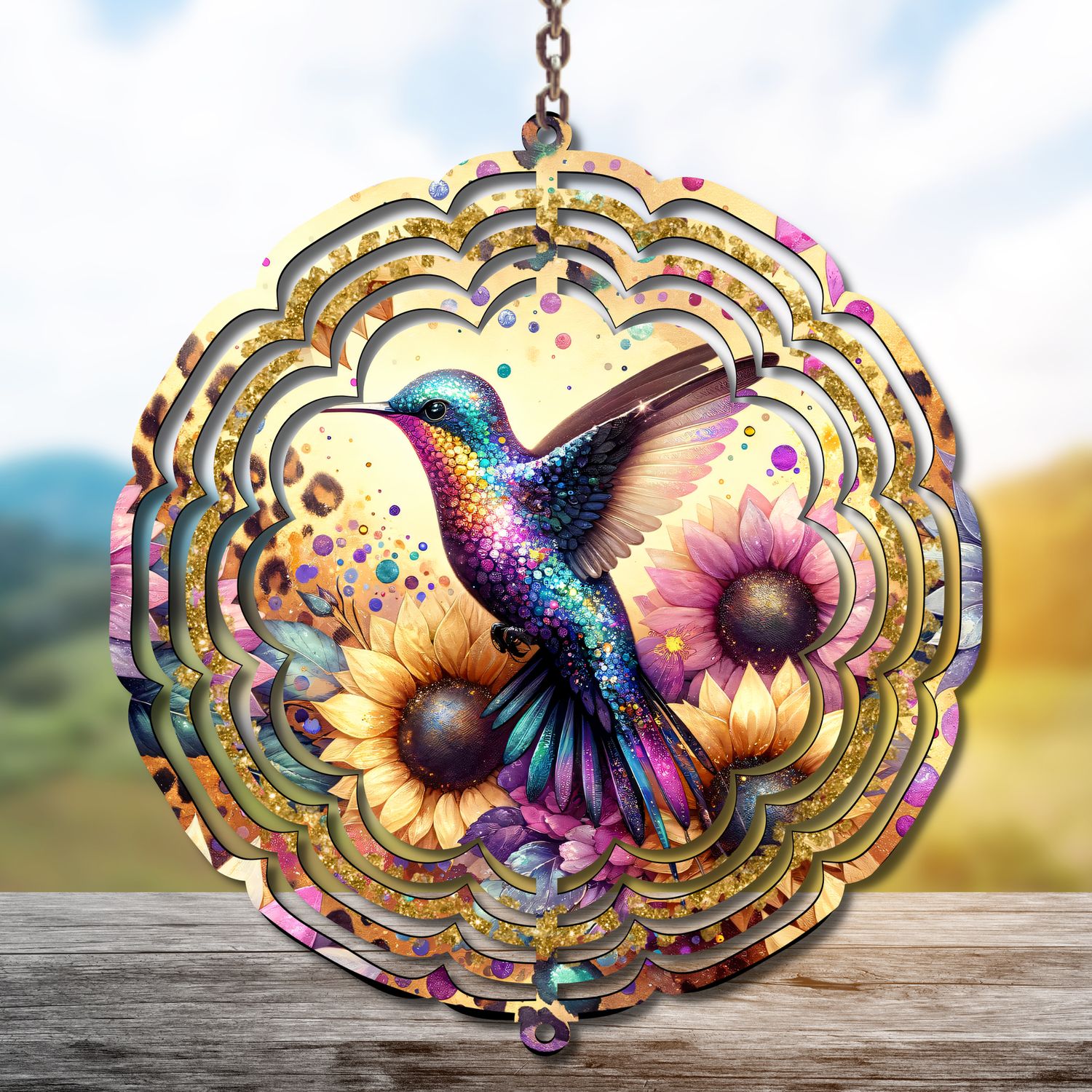 Hummingbird Wind Spinner