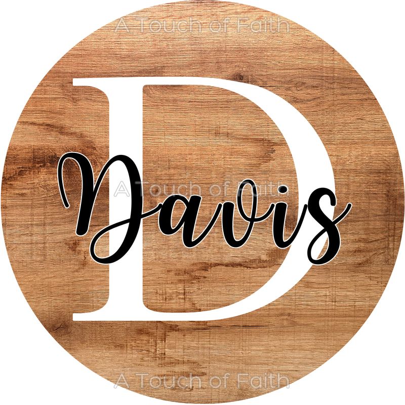 Personalized Last Name Wreath Sign