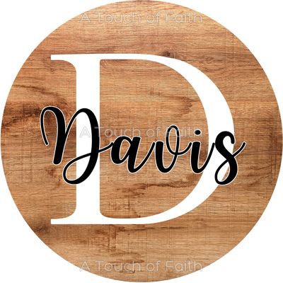 Personalized Last Name Wreath Sign