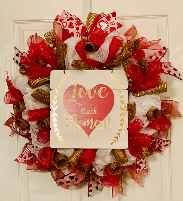 Love Each Moment Door Wreath
