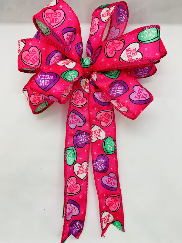Candy Hearts Bow