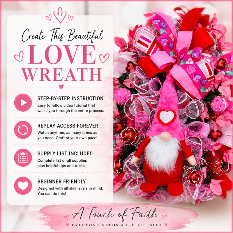 DIY Valentine Gnome Swag Tutorial