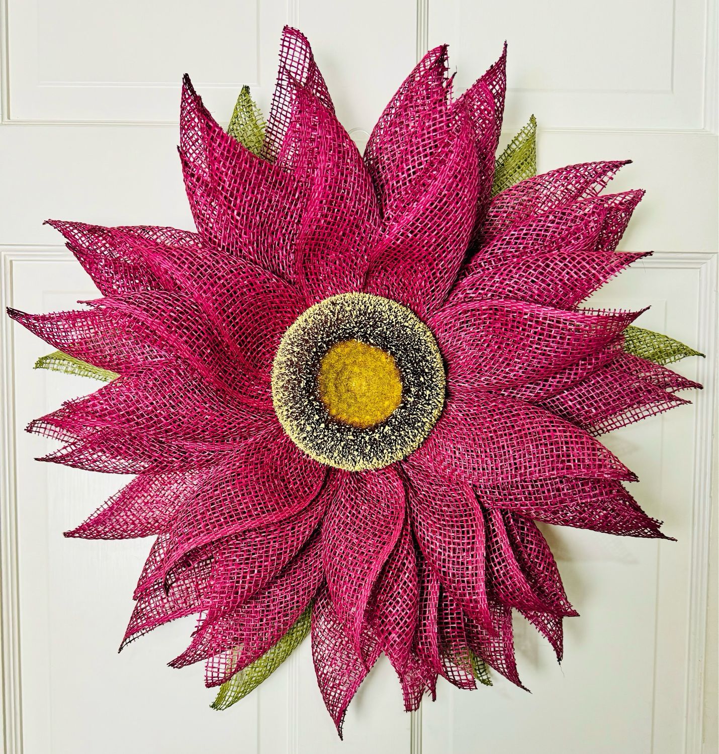 Burgundy Sunflower Wreath