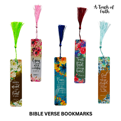 Floral Bible Verse Bookmarks