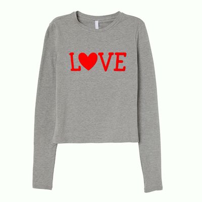 Love 3D Puff Long Sleeve Shirt