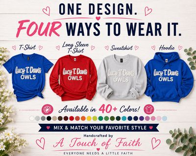 Custom 3D Puff Letter Long Sleeve Shirt