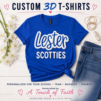 Custom 3D Puff Letter T-shirt